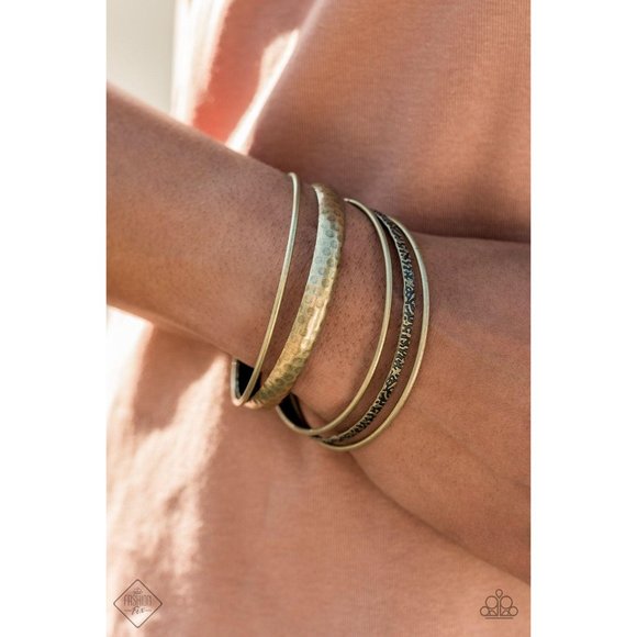 Get Into Gear - Brass Bracelet Fashion Fix - Picture 2 of 2